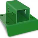 Bolt on Tractor Bucket 2 inch Receiver, 2" Towing Hitch Receiver, 5/8 Hitch Pin Hole Class 3 Trailer Hitch, 12000lbs, Work Well for Tractor Bucket (Trackor Green 2-inch Receiver Plate)