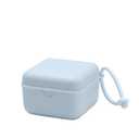 BIBS Pacifier Box with Loop for Storing & Carrying Soothers | 100% BPA Free Material | Designed & Made in Denmark | Baby Blue