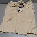 Mina Self 2026 Women's Summer 3/4 Sleeve Linen Blazer - Lightweight Breathable Fully-Lined Slim Office Jacket with Pockets (Beige, L)