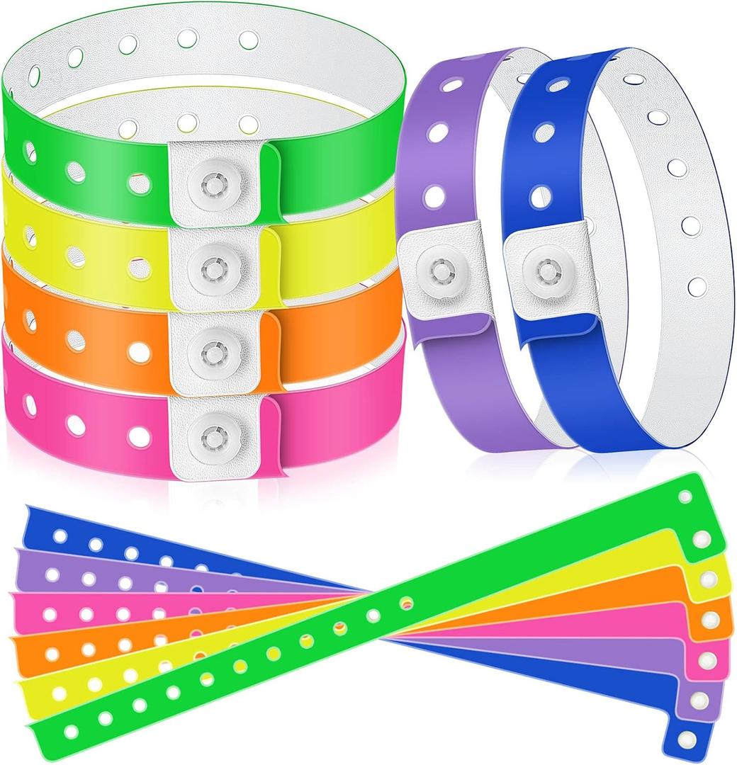 Jetec 48 Pieces Vinyl Plastic Wristband for Events Concerts Carnivals Nightclubs Disposable Wristband for Finger Sucking Prevention, Multi-Color(Vivid Style) Jetec 48 Pieces Vinyl Plastic Wristband for Events Concerts Carnivals Nightclubs Disposable Wristband for Finger Sucking Prevention, Multi-Color(Vivid Style)