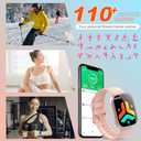 Smart Watch for Men Women(Answer/Make Calls), 1.95" HD Touch Screen Fitness Watch with Sleep Heart Rate Monitor, 110+ Sports Modes, IP68 Waterproof Activity Trackers Compatible with Android iOS, Pink