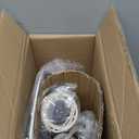 EDISHINE 21.85" Farmhouse Table Lamp, Rustic Bedside Lamp, Water Transfer Walnut Wood Grain Metal Base, Beige Linen Shade, Minimalist Nightstand Light for Living Room, Bedroom, Office, E26 Base