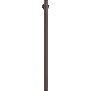 Solus SP7-C320NCA-BZ 7' Outdoor Direct Burial Lamp Post with Convenience Outlet & Dusk to Dawn Photo Sensor, Fits 3" Post Top Fixtures, Easy to Install, Corrosion & Weather Resistant, Bronze (Pack of 1)