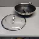 XOHUYD Wok Pan, 13-Inch Stainless Steel Woks & Stir-Fry Pans Nonstick, Wok Pan with Lid for Induction, Electric, Gas, Halogen, All Stoves, Professional PFOA Free Cookware, Dishwasher & Fast Heat