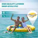 Inflatable Water Hammock,Lake Floats for Adults,Float Ring for Lake | 6 FT,Drop-Stitch PVC,Fast Inflation,Floating Dock,Heavy Duty Pool Floats,for Lake Pool Sea