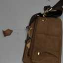 Unisex Brown Genuine Leather Waist Bag Messenger Fanny Pack Bum Bag For Men Women Travel Sports Running Hiking