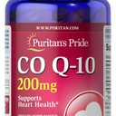 Puritan's Pride Coenzyme CoQ10 200mg, Dietary Supplement for Heart Health, Blood Pressure, Oral Gum Health, and Healthy Aging Support, 120 Servings, Rapid Release Softgels BBD: 12/2027