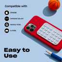 OCTOBUDDY Classic - Silicone Suction Phone Case Adhesive Mount - Hands-Free, Strong Grip Holder for Selfies & Videos - iPhone & Android Compatible - 2.25 x 3.25, Turquoise