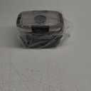 Cherrysea 2Pack Salad Lunch Container, 68oz Salad Bowls with 4 Compartments Tray,Leak Proof Lunch Box with Fork for Men,Women BPA-Free Snack Container with Sauce Container for Dressings - Black