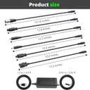 54.6V 2A Fast Charger 7 in 1 Plugs for 48V Lithium Batteries, Universal Power Adapter for 48V-54.6V Lithium Batteries