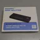 DGODRT 8K@60Hz HDMI Splitter 1 in 4 Out, 1x4 Power HDMI 2.1 Splitter 4 Ports Distributor Box, Support 4K@120HZ HDCP 2.3 3D HDR 48 Gbps for HDTV, Fire Stick, PS5, Xbox, Blu Ray(HDsplit8K-4P)