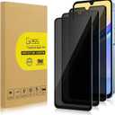 3 Pack Privacy Screen Protector for Samsung Galaxy A15 5G[Anti-Spy Tempered Glass], Ultra HD, Anti-Scratch, Bubble-Free, Easy Install 9H Protective Glass for Galaxy A15 5G