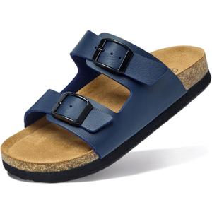 EQW Kids Sandals with Cork Footbed,Boys & Girls Slides | Soft, Comfortable, Fasion