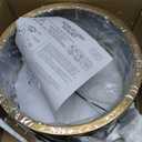 3-Light Semi Flush Mount Ceiling Light Fixture, 12.6" Gold Drum Light with Black Fabric Shade, Modern Close to Ceiling Light for Living Room Bedroom Dining Room Kitchen Hallway Entry Foyer