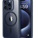 ESR for iPhone 15 Pro Max Case, Compatible with MagSafe, Military-Grade Protection, Yellowing & Scratch-Resistant Back, Magnetic Phone Case for iPhone 15 Pro Max, Classic Series, Clear Dark Blue