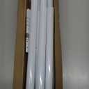 2 Pack White Tension Curtain Rod for Windows 28 to 48 inch, Adjustable Expandable Pressure Spring Curtain Rod No Drilling, 7/8" Curtain Rod for Bedroom Doorway Closet Door