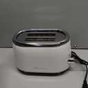 MUELLER HOME Retro Toaster 2 Slice, 7 Browning Levels, 3 Functions (Reheat, Defrost, Cancel), Stainless Steel Features, Removable Crumb Tray, Under Base Cord Storage, White Toaster Kitchen Appliances