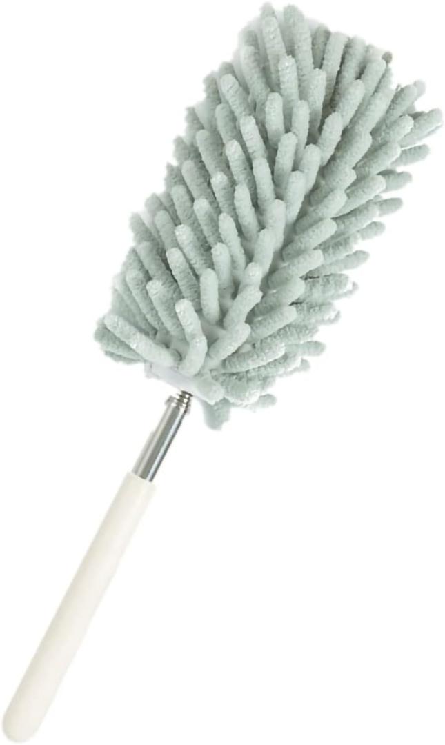 5 Pcs Telescopic Duster, Effortless Dusting, Flexible Design, Comfortable Grip, Stainless Steel Material, SpaceSaving, with Detachable Head, for HardtoReach Areas