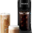 Keurig K-Caf Barista Bar Single Serve Coffee Maker, with 3 Brew Sizes, Hot and Cold Coffee Capabilities, 2oz Coffee Shot Button, Black