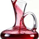 Red Wine Decanter with Aerator, wine decanter set 26 oz, Hand Blown Lead-free Glasses Eto Wine Decanter with Handle, Decanter Wine Carafe Gift with Luxury Packaging for Wine Lovers Christmas