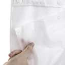 River Dream Waterproof PEVA Snap-in Shower Curtain Liner Replacement: No Hook Shower Curtain Liner Removable to Attach and Snap On/Off, Frost, 70x54