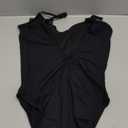 Camisole Leotard For Women - Lana - Womens Dance Leotard With High Leg And V-Neck (Adult M, 1 - Black)