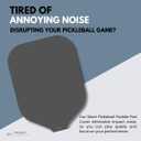 Shark Stealth Quiet Fin Noise-Reducing Paddle Cover for Pickleball, Contains Pads for 2 Paddles (Grey)