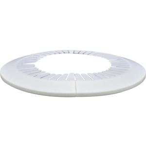 Flange Pipe Cover Decoration, 7.48 to 8.66 in (190-220mm) PP Plastic Escutcheon Collar Water Pipe Drain Line Cover, Reinforced Type Plumbing Cover Plates for Wall Tube Decor White, 1pc