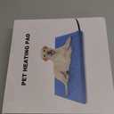 Pet Heating Pad with 6 Adjustable Temperature Settings, Heated Cat Mat with Built-In Smart Thermostat, Chew-Resistant Cord, Removable & Washable Plush Cover, Waterproof Material, 17.7 x 17.7 In