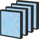 4-Pack MK07 Air Filter Compatible with AROEVE MK07 Air-Purifier, 4-in-1 H13 Ture HEPA Replacement Filter for MK07, Standard Version, Blue