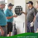 Golf Ball Display Case Acrylic, Spherical Golf Ball Display Rack, Golf Ball Display Case Wall Mounted, Golf Ball Case Display up to 26 Golf Balls,Black