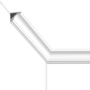 STICKGOO Ceiling Crown Molding Trim 10-Pack 40Ft in Total Length, High-Impact Polystyrene Decorative Ceiling Molding Bars -Installed with Glue, White (Adhesive not Included)