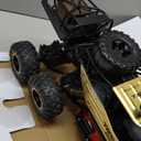 Jiakora Remote Control Monster Truck, RC Cars Rock Crawler RC Truck with 2 Rechargeable Batteries, Metal Exterior & LED Lights, Large Boy Toys for Ages 4-7, 8-12 & Adults Great Gift, 18 inches x 8.6 inches x 7.8 inches