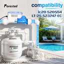 Lt25 Salt Cell Chlorine Generator, Remote Control, Up to 25,000-Gallon | Compatible With pentair intellichlor Lt25 Ic20 Chlorinator, Replace Part Number 523747 520554