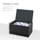 Dishwasher Pod Holder Acrylic with Hinged Lid, Modern Style Dishwasher Cleaner Tablets Container Box for Detergent, Black