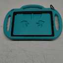 LTROP Kids Case for iPad 9th/8th/7th Generation (10.2 inch, 2021/2020/2019), iPad 10.2" Protective Case with Shoulder Strap Handle Stand for iPad 7th/8th/9th Gen,Teal