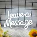 Leave A Message Neon Sign for Wall Decor, Message Led Signs, Dimmable USB Powered Neon Light Sign for Home, Business, Shop, Bar Pub, Store