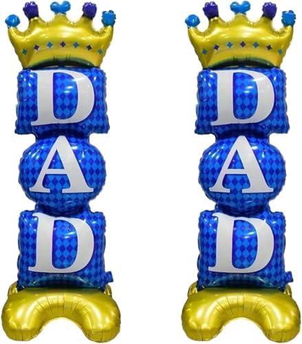 BELSITA Happy Fathers Day Balloons Large Father's Day Standing Balloon 44 Inch DAD Aluminum Foil Balloon For Father's Day Birthday Party Decoration Holiday Supplies Home Room Decor