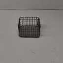 Wire Basket with Copper Handle and Mesh Bottom Pewter - Threshold