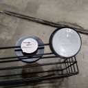 Suction Cup Shower Caddy Bathroom Caddies Storage Combo Organizer, No Damage Suction Cup, Rustproof Wire Basket for Kitchen Bathroom, Black, Pack of 2 (13"x5", 12"x4.5")