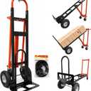Aluminum 4 in 1 Convertible Hand Truck Dolly with 4 Wheels
