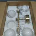 Bathroom Light Fixtures, Brushed Gold Bathroom Vanity Light Over Mirror with Milk White Glass Shades, Dimmable LED Wall Sconces for Hallway, Entryway, Living Room, Bedside, Staircase