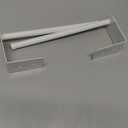 2 Pack White Hat Racks for Baseball Caps, Stainless Steel Hat Organizer for Baseball Cap, Hat Holder Storage Organizer, Hat Hanger Strong Adhesive/ Wall Drilled for Door, Bedroom, Closet(8.26 in)