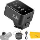 Godox X3C X3-C TTL Wireless Flash Trigger for Canon Camera, 2.4G Wireless Touchscreen Flash Transmitter, Support TTL Auto/Manual/Multi Flash, Built-in Lithium Battery, High-Definit OLED Screen