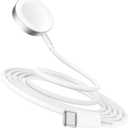 5W Fast Charging USB C Cable 6ft Compatible with Apple Watch Series SE2/8/7,[Apple MFi Certified] Magnetic Watch Charger for iWatch 6/5/4/3/2/1 Includes 38mm 40mm 42mm 44mm 45mm Dimensions - White