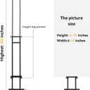 HUAZI Poster Stand for Display Double-Sided Heavy Duty Sign Stand Holder Floor Freestanding Poster Board Stand with Base Adjustable Height Up to 75inches for Board & Foam,Black