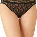b.tempt'd by Wacoal Women's Lace Kiss Hi Leg Panty Briefs, Night, Medium