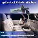 Ignition Lock Cylinder Switch Fits for Cadillac Escalade Chevy Blazer Express Tahoe C/K Savana Jimmy Yukon 1998-2002 (with Keys), Replaces# 924-893 26049532