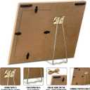 TSUYAWU Gift for Friends, Friendship Gifts for Women Friends Men, Rustic Best Friend Wood Picture Frame 8 x 10 Inch Tabletop and Wall Mounting (Display Photo 4 x 6 Inch)