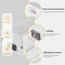 4FT Linkable 60W LED Shop Lights Warm White 3000K 4000K 6000K 6000LM for Garages Shop, Linear Work Light Fixture Hanging or FlushMount with Plug, ETL 2 Pack